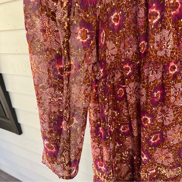 Ulla Johnson Silk Dress Midi Alessandro Floral  US 4 New - Picture 6 of 10